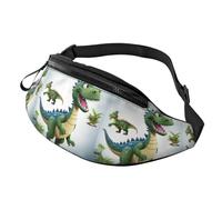 Fanny Pack for Women Mem Fashion Waist Packs Crossbody Cartoon Dinosaur Images Belt Bag with Adjustable Strap Waist Bag