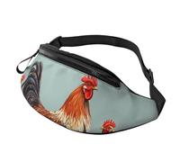 Fanny Pack for Women Mem Fashion Waist Packs Crossbody Chicken Print Belt Bag with Adjustable Strap Waist Bag, Black, One Size