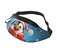Fanny Pack for Women Mem Fashion Waist Packs Crossbody Christmas Funny Penguin Belt Bag with Adjustable Strap Waist Bag, Black, One Size