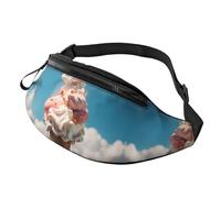 Fanny Pack for Women Mem Fashion Waist Packs Crossbody Cloudy Ice Cream Belt Bag with Adjustable Strap Waist Bag