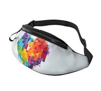 Fanny Pack for Women Mem Fashion Waist Packs Crossbody Colorful Heart Valentine Love Belt Bag with Adjustable Strap Waist Bag
