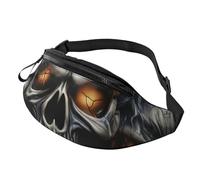 Fanny Pack for Women Mem Fashion Waist Packs Crossbody Cool Evil Skull Belt Bag with Adjustable Strap Waist Bag, Black, One Size