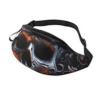 Fanny Pack for Women Mem Fashion Waist Packs Crossbody Cool Skull Graphics Belt Bag with Adjustable Strap Waist Bag, Black, One Size