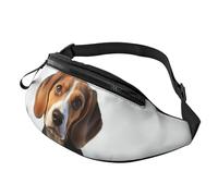 Fanny Pack for Women Mem Fashion Waist Packs Crossbody Cute Beagle Dog Belt Bag with Adjustable Strap Waist Bag, Black, One Size