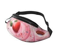 Fanny Pack for Women Mem Fashion Waist Packs Crossbody Donut and Cupcake Belt Bag with Adjustable Strap Waist Bag, Black, One Size