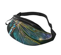 Fanny Pack for Women Mem Fashion Waist Packs Crossbody Dragonfly Green Belt Bag with Adjustable Strap