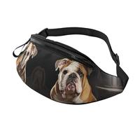 Fanny Pack for Women Mem Fashion Waist Packs Crossbody English-Bulldog Belt Bag with Adjustable Strap Waist Bag, Black, One Size