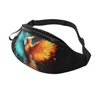 Fanny Pack for Women Mem Fashion Waist Packs Crossbody Fire and Water Phoenix Belt Bag with Adjustable Strap