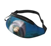 Fanny Pack for Women Mem Fashion Waist Packs Crossbody Funny Dolphin Looking at You Belt Bag with Adjustable Strap Waist Bag