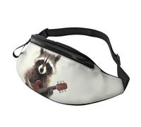 Fanny Pack for Women Mem Fashion Waist Packs Crossbody Funny raccoon Belt Bag with Adjustable Strap Waist Bag, Black, One Size