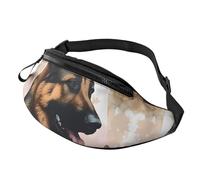 Fanny Pack for Women Mem Fashion Waist Packs Crossbody German Shepherd Dog Lovers Belt Bag with Adjustable Strap Waist Bag, Black, One Size