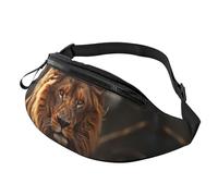 Fanny Pack for Women Mem Fashion Waist Packs Crossbody Lion image Belt Bag with Adjustable Strap Waist Bag, Black, One Size