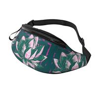 Fanny Pack for Women Mem Fashion Waist Packs Crossbody Lotus Flower Namaste Belt Bag with Adjustable Strap Waist Bag