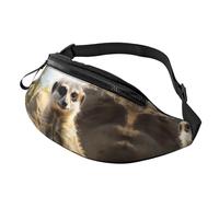 Fanny Pack for Women Mem Fashion Waist Packs Crossbody Meerkat Animal Belt Bag with Adjustable Strap