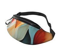 Fanny Pack for Women Mem Fashion Waist Packs Crossbody Mid-Century Modern Style Belt Bag with Adjustable Strap Waist Bag, Black, One Size