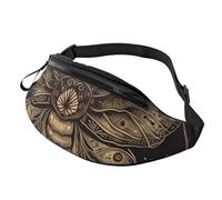 Fanny Pack for Women Mem Fashion Waist Packs Crossbody Moth Belt Bag with Adjustable Strap Waist Bag, Black, One Size