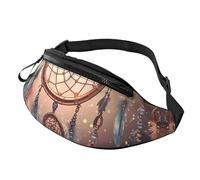 Fanny Pack for Women Mem Fashion Waist Packs Crossbody Native American Dream Catcher Belt Bag with Adjustable Strap Waist Bag, Black, One Size