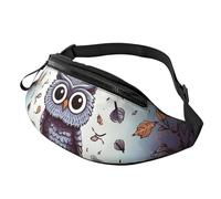 Fanny Pack for Women Mem Fashion Waist Packs Crossbody Owl Tree Branches Belt Bag with Adjustable Strap Waist Bag, Black, One Size