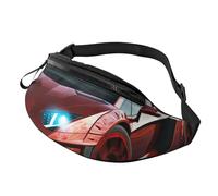 Fanny Pack for Women Mem Fashion Waist Packs Crossbody Red race Car Belt Bag with Adjustable Strap Waist Bag, Black, One Size