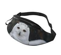Fanny Pack for Women Mem Fashion Waist Packs Crossbody Snow Owl Belt Bag with Adjustable Strap Waist Bag, Black, One Size