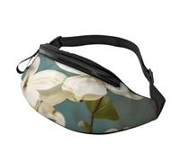 Fanny Pack for Women Mem Fashion Waist Packs Crossbody Spring Dogwood Blossoms Belt Bag with Adjustable Strap Waist Bag, Black, One Size