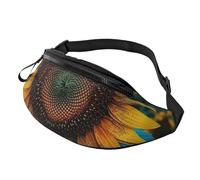 Fanny Pack for Women Mem Fashion Waist Packs Crossbody The most beautiful sunflower Belt Bag with Adjustable Strap Waist Bag, Black, One Size