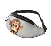 Fanny Pack for Women Mem Fashion Waist Packs Crossbody The Silent Monkey Belt Bag with Adjustable Strap