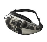 Fanny Pack for Women Mem Fashion Waist Packs Crossbody Tractor Agriculture Tranquil Belt Bag with Adjustable Strap Waist Bag, Black, One Size