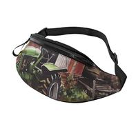 Fanny Pack for Women Mem Fashion Waist Packs Crossbody Tractor on the Farm Belt Bag with Adjustable Strap Waist Bag, Black, One Size
