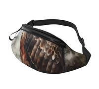 Fanny Pack for Women Mem Fashion Waist Packs Crossbody Watercolor of Hawk Sitting in The Tree Belt Bag with Adjustable Strap
