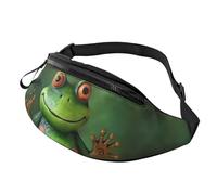 Fanny Pack for Women Mem Fashion Waist Packs Crossbody Welcome Frog Belt Bag with Adjustable Strap Waist Bag, Black, One Size
