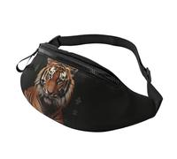 Fanny Pack for Women Mem Fashion Waist Packs Crossbody with Tiger and Paws Belt Bag with Adjustable Strap