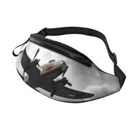 Fanny Pack for Women Mem Fashion Waist Packs Crossbody World War 2 Belt Bag with Adjustable Strap Waist Bag, Black, One Size