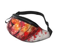 Fanny Pack for Women Men Adjustable Waist Pack Abstract Heart Crossbody Bags Everywhere Belt Bag Hip Pack