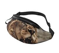 Fanny Pack for Women Men Adjustable Waist Pack Angry Lion Crossbody Bags Everywhere Belt Bag Hip Pack