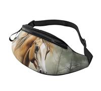 Fanny Pack for Women Men Adjustable Waist Pack Animals Embroidery Paintings Horses Crossbody Bags Everywhere Belt Bag Hip Pack