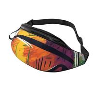 Fanny Pack for Women Men Adjustable Waist Pack Basketball Colorful Sketch Enjoyment Crossbody Bags Everywhere Belt Bag Hip Pack