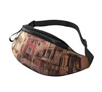 Fanny Pack for Women Men Adjustable Waist Pack Beautiful Venice Canal View Crossbody Bags Everywhere Belt Bag Hip Pack