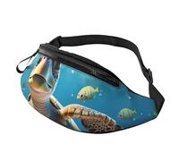 Fanny Pack for Women Men Adjustable Waist Pack Cartoon Sea Turtle Crossbody Bags Everywhere Belt Bag Hip Pack