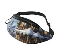 Fanny Pack for Women Men Adjustable Waist Pack Christmas Winter Happy Scene Crossbody Bags Everywhere Belt Bag Hip Pack