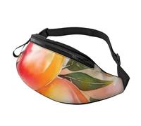 Fanny Pack for Women Men Adjustable Waist Pack Colorful Peach Watercolor Design Crossbody Bags Everywhere Belt Bag Hip Pack