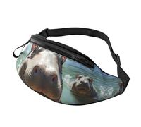 Fanny Pack for Women Men Adjustable Waist Pack Cute Hippos Crossbody Bags Everywhere Belt Bag Hip Pack