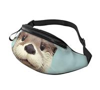 Fanny Pack for Women Men Adjustable Waist Pack Cute otter Crossbody Bags Everywhere Belt Bag Hip Pack