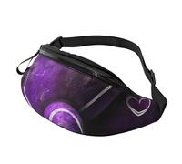 Fanny Pack for Women Men Adjustable Waist Pack Purple Hearts Crossbody Bags Everywhere Belt Bag Hip Pack