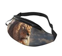 Fanny Pack for Women Men Adjustable Waist Pack two lions Crossbody Bags Everywhere Belt Bag Hip Pack