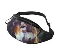 Fanny Pack for Women Men Adjustable Waist Pack Wolves and dream catchers Crossbody Bags Everywhere Belt Bag Hip Pack