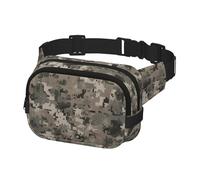 Fanny Pack for Women Men Belt Bag Army Digital Camouflage Waist Bags With Adjustable Straps Chest Bag Travel Crossbody Purse, Black, One Size