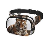 Fanny Pack for Women Men Belt Bag Big Tiger Waist Bags with Adjustable Straps Chest Bag Travel Crossbody Purse
