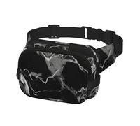 Fanny Pack for Women Men Belt Bag Black and white marble Waist Bags With Adjustable Straps Chest Bag Travel Crossbody Purse, Black, One Size