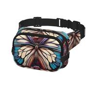 Fanny Pack for Women Men Belt Bag Butterfly Floral Waist Bags With Adjustable Straps Chest Bag Travel Crossbody Purse